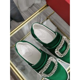 Roger Vivier New Thick Soled Casual Shoes For Women Green