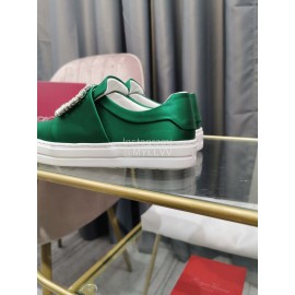 Roger Vivier New Thick Soled Casual Shoes For Women Green