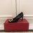 Roger Vivier New Patent Leather Square High Heels For Women Black