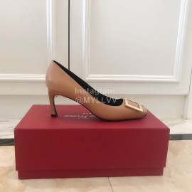 Roger Vivier New Patent Leather Square High Heels For Women