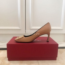 Roger Vivier New Patent Leather Square High Heels For Women