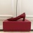 Roger Vivier Fashion Patent Leather Square High Heels For Women Red