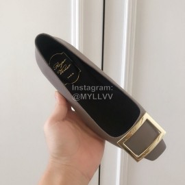 Roger Vivier Fashion Patent Leather Square Flat Heels For Women