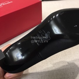 Roger Vivier New Fall Silk Square Diamond Buckle High Heels Black