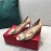 Roger Vivier New Fall Silk Square Diamond Buckle High Heels Khaki