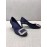 Roger Vivier New Fall Silk Square Diamond Buckle High Heels Blue