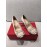 Roger Vivier New Fall Silk Square Diamond Buckle High Heels Apricot