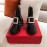 Roger Vivier Fall Winter Black Patent Leather Thick Soled Boots