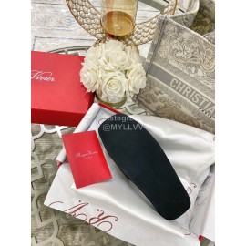 Roger Vivier New Summer Thick Soles Slippers Black