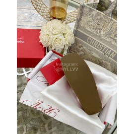 Roger Vivier New Summer Thick Soles Slippers Red