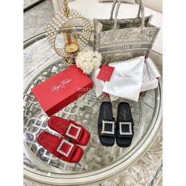 Roger Vivier New Summer Thick Soles Slippers Red