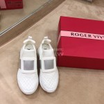 Roger Vivier Spring Mesh Breathable Casual Sneakers For Women Gray