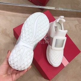 Roger Vivier Spring Mesh Breathable Casual Sneakers For Women Gray