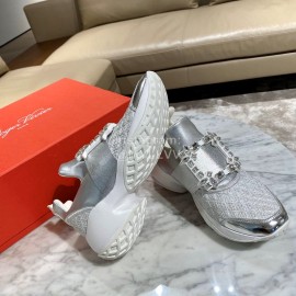 Roger Vivier Spring Breathable Mesh Casual Sneakers For Women