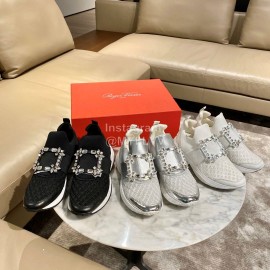 Roger Vivier Spring Breathable Mesh Casual Sneakers For Women