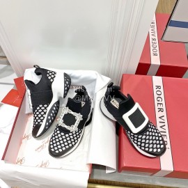 Roger Vivier Spring New Mesh Breathable Casual Sneakers For Women