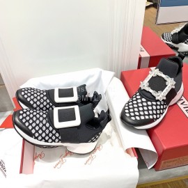 Roger Vivier Spring New Mesh Breathable Casual Sneakers For Women