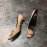 Roger Vivier New Patent Leather Square Buckle High Heels For Women Khaki