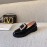 Roger Vivier Autumn And Winter New Black Leather Shoes  