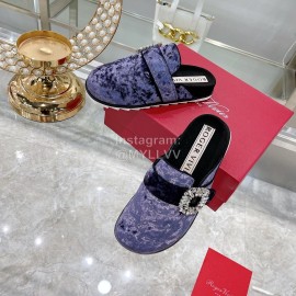 Roger Vivier Fashion Diamond Buckle Slippers For Women
