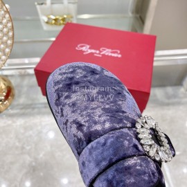 Roger Vivier Fashion Diamond Buckle Slippers For Women