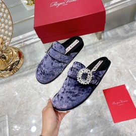 Roger Vivier Fashion Diamond Buckle Slippers For Women