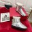 Roger Vivier Winter Wool Short Boots For Women Silver