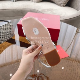 Roger Vivier Fashion Diamond Buckle Sandals For Women Silver