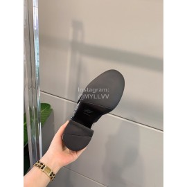 Roger Vivier Soft Cowhide Thick High Heeled Loafers For Women 