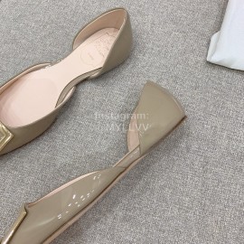 Roger Vivier Trompette Dorsay Cowhide Square Buckle Shoes For Women