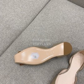 Roger Vivier Trompette Dorsay Cowhide Square Buckle Shoes For Women