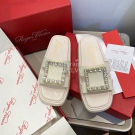 Roger Vivier Summer Diamond Buckle Slippers For Women 