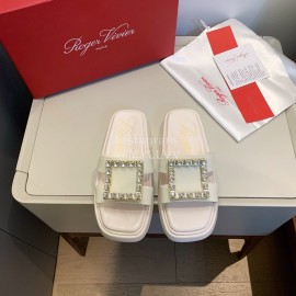 Roger Vivier Summer Diamond Buckle Slippers For Women 