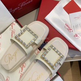 Roger Vivier Summer Diamond Buckle Slippers For Women 