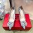 Roger Vivier Flower Diamond Buckle Leather High Heels For Women Silver