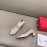 Roger Vivier Silk Leather Thick High Heels For Women Beige