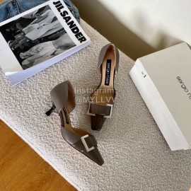 Sergio Rossi Fashion Patent Leather High Heels For Women Coffee