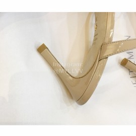 Stuart Weitzman Summer Leather High Heel Sandals For Women Apricot