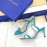 Stuart Weitzman Summer Leather High Heel Sandals For Women Blue