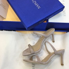 Stuart Weitzman Summer Leather High Heel Sandals For Women