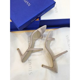 Stuart Weitzman Summer Leather High Heel Sandals For Women