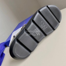 Stuart Weitzman Summer Sheepskin Embroidered Sandals For Women Black