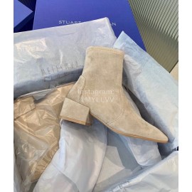 Stuart Weitzman Sheepskin Elastic Thick High Heel Boots For Women 
