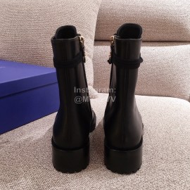 Stuart Weitzman Autumn Retro Black Calf Short Boots For Women 