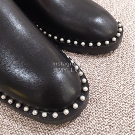 Stuart Weitzman Autumn Pearl Black Calf Short Boots For Women 