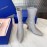 Stuart Weitzman Winter Autumn Calf Short Boots For Women Gray