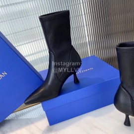 Stuart Weitzman Winter Autumn Calf Short Boots For Women Black