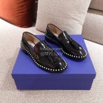 Stuart Weitzman Autumn Pearl Black Leather Shoes For Women 