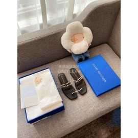 Stuart Weitzman New Pearl Flat Heel Toe Slippers For Women 