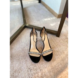 Stuart Weitzman Fashion Diamond High Heel Sandals Black For Women 